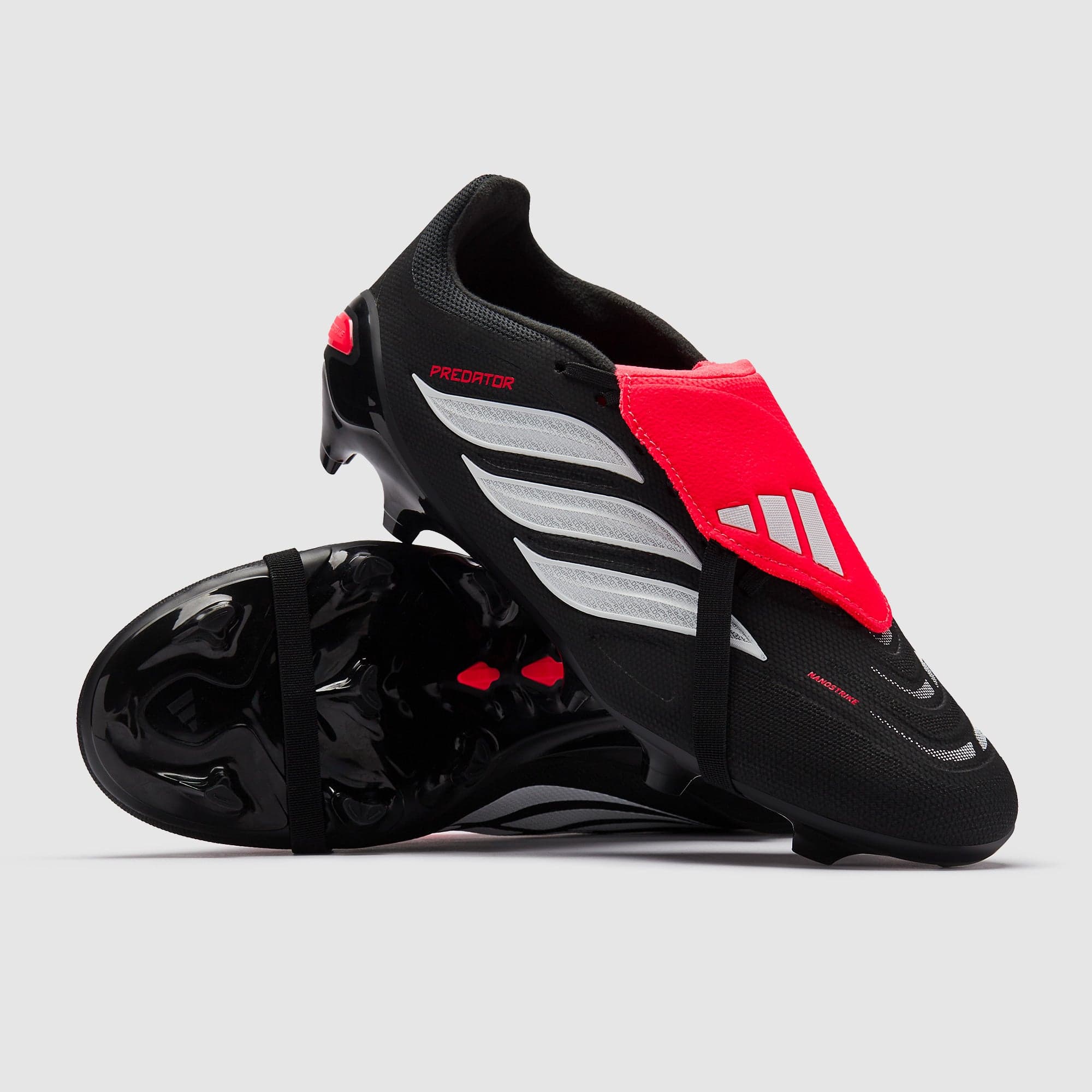 adidas Predator League Tongue FG Core Black Ftwr White Lucid Red